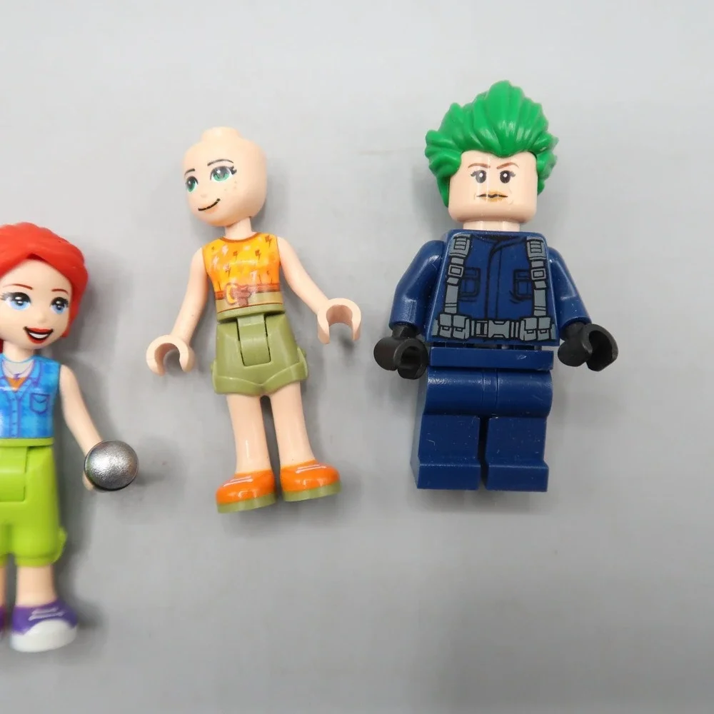 LEGO Animal Friends Trans Blue Horse Minifigure Red Head Girl Minifigures lot